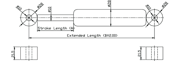 台灣安肯 - SP05 Gas spring - Damping Series